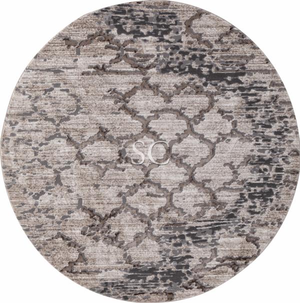 Ковер Armina 03806 grey/brown круг