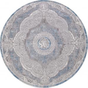 Ковер Armina 03880 blue/blue круг