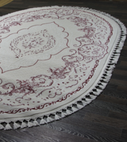 Ковер Hunkar 7857 fuchsia/white овал