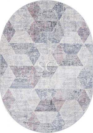 Ковер Zumma F257 pink овал