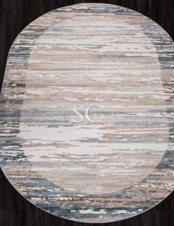 Ковер Naturel Merinos D983 beige-blue овал